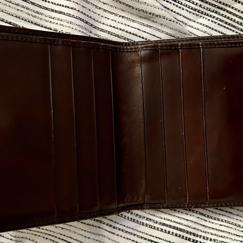 Celine Multi Compartment Luxury Brown Leather Bifold Wallet Classic - Picture 4 of 10